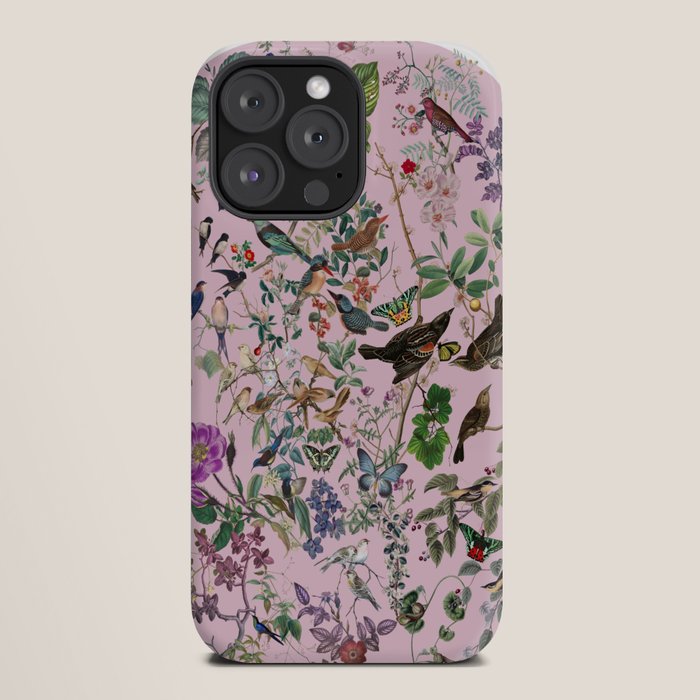 Bird menagerie mauve iPhone Case Gallery Image 20