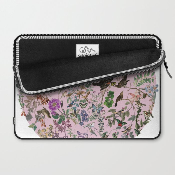 Bird menagerie mauve Laptop Sleeve Gallery Image 2