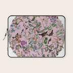Bird menagerie mauve Laptop Sleeve Gallery Image 1