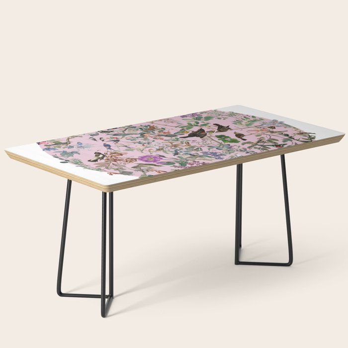 Bird menagerie mauve Coffee Table Gallery Image 1