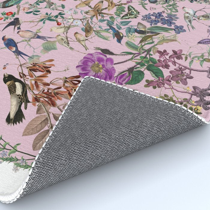 Bird menagerie mauve Rug Gallery Image 4