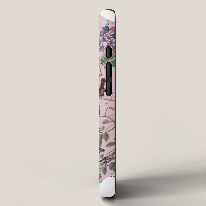 Bird menagerie mauve iPhone Case Gallery Image 2