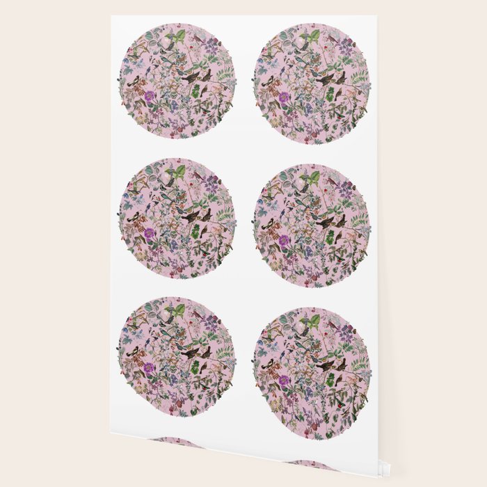 Bird menagerie mauve Wallpaper Gallery Image 2