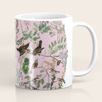 Bird menagerie mauve Coffee Mug Gallery Image 1