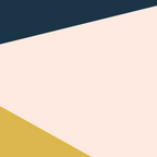 Jag 2. Minimalist Angled Color Block in Navy Blue, Blush Pink, and Mustard Yellow Coffee Mug Gallery Image 2