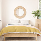 Jag 2. Minimalist Angled Color Block in Navy Blue, Blush Pink, and Mustard Yellow Duvet Cover Gallery Image 3