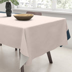 Jag 2. Minimalist Angled Color Block in Navy Blue, Blush Pink, and Mustard Yellow Tablecloth Gallery Image 3
