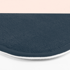 Jag 2. Minimalist Angled Color Block in Navy Blue, Blush Pink, and Mustard Yellow Bath Mat Gallery Image 3