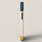 Jag 2. Minimalist Angled Color Block in Navy Blue, Blush Pink, and Mustard Yellow iPhone Case Gallery Image 2