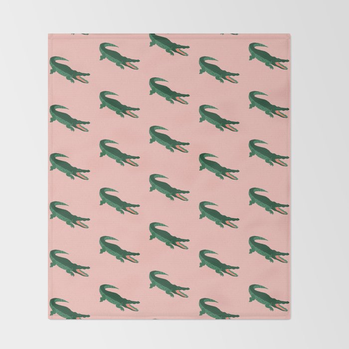 Aligator  Throw Blanket Gallery Image 2