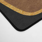 Mid Century Modern Liquid Watercolor Abstract / Faux Gold, Blush Pink, Brown, Black, White / V1 Desk Mat Gallery Image 4