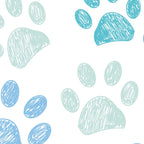 Blue colored paw print background Coffee Mug Gallery Image 2