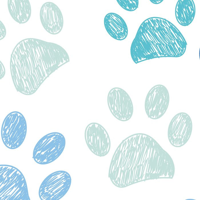 Blue colored paw print background Coffee Mug Gallery Image 2