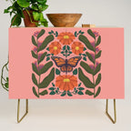 Monarch Butterfly and Milkweed  Credenza Gallery Image 1