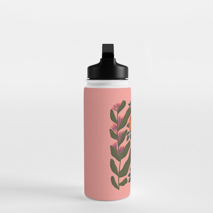 Monarch Butterfly and Milkweed  Water Bottle Gallery Image 3
