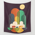 Elephant walk Wall Tapestry Gallery Image 4