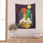 Elephant walk Wall Tapestry Gallery Image 2