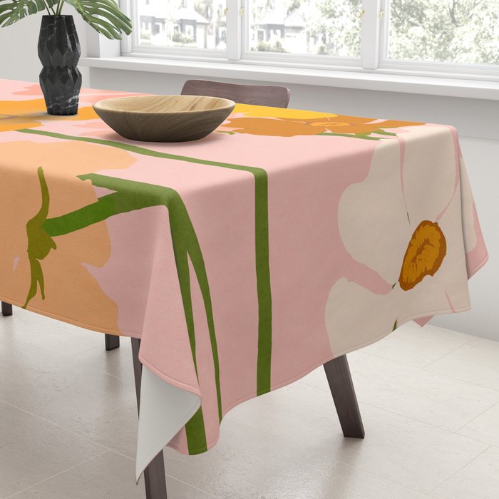 Flower Market - Ranunculus #4 Tablecloth Gallery Image 3
