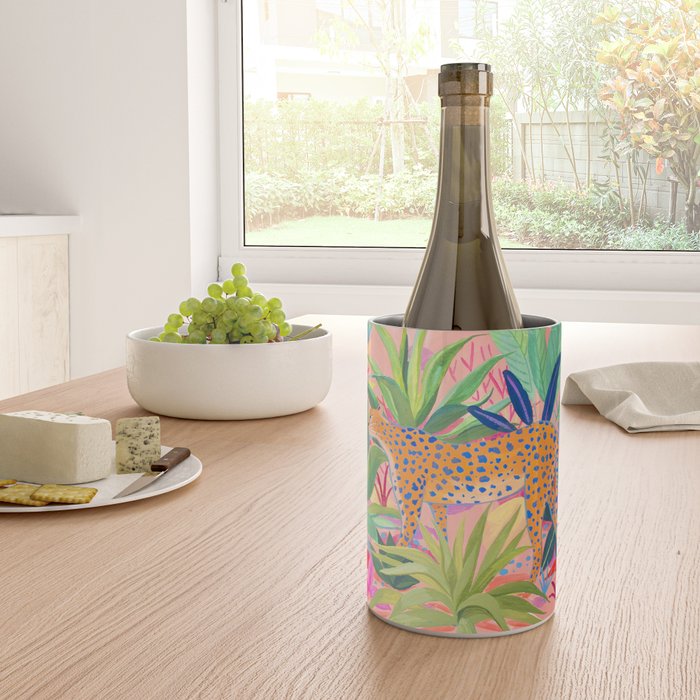 Leopard in Succulent Garden Wine Chiller Gallery Image 4