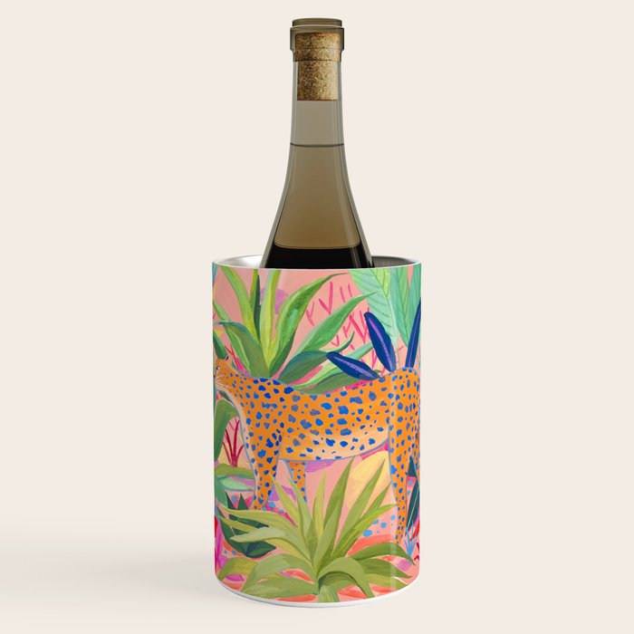 Leopard in Succulent Garden Wine Chiller Gallery Image 1