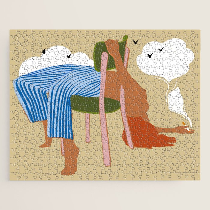 Smoking Up And Making Clouds Jigsaw Puzzle Gallery Image 1