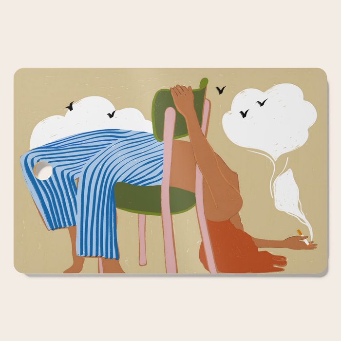Smoking Up And Making Clouds Cutting Board Gallery Image 1