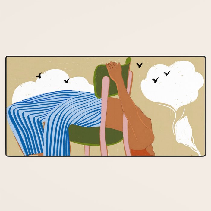 Smoking Up And Making Clouds Desk Mat Gallery Image 3