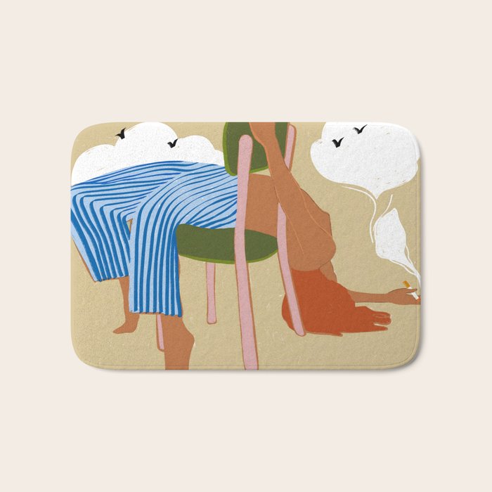 Smoking Up And Making Clouds Bath Mat Gallery Image 1