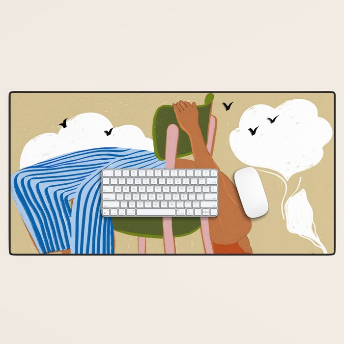 Smoking Up And Making Clouds Desk Mat Gallery Image 1
