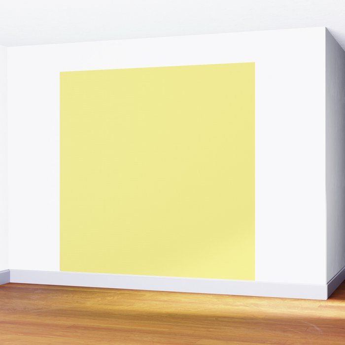 Simply Pastel Yellow Wall Mural Gallery Image 2
