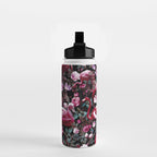 Floral and Flamingo VIII pattern Water Bottle Gallery Image 2