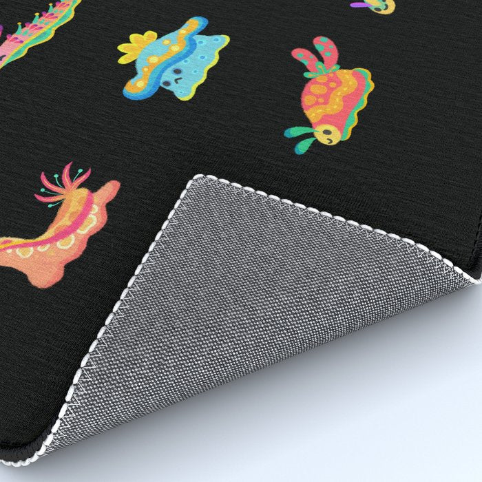 Sea slug - black Rug Gallery Image 4