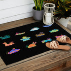 Sea slug - black Outdoor Rug Gallery Image 2