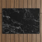 Black Marble Outdoor Rug Gallery Image 1