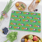 Retro dog cartoon character pattern Cutting Board Gallery Image 2