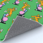 Retro dog cartoon character pattern Rug Gallery Image 4