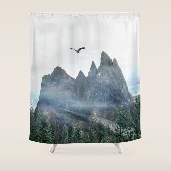 Mountains 13 Shower Curtain Gallery Image 1