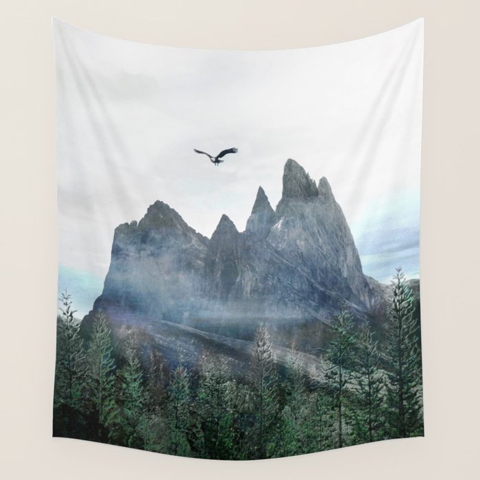 Mountains 13 Wall Tapestry Gallery Image 1