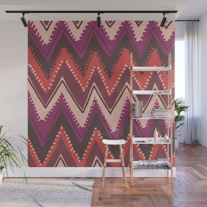 Zigzag Wall Mural Gallery Image 1