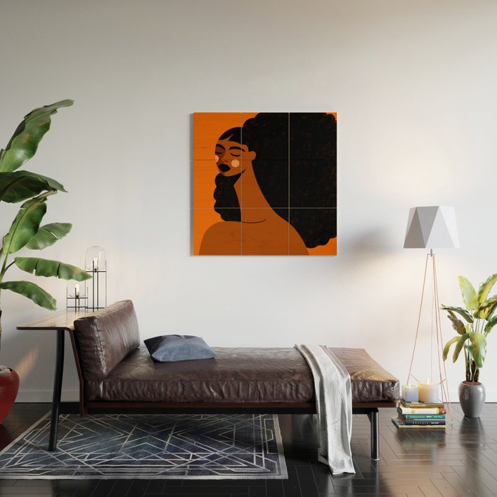 Portrait of Silent Strength Wood Wall Art Gallery Image 2