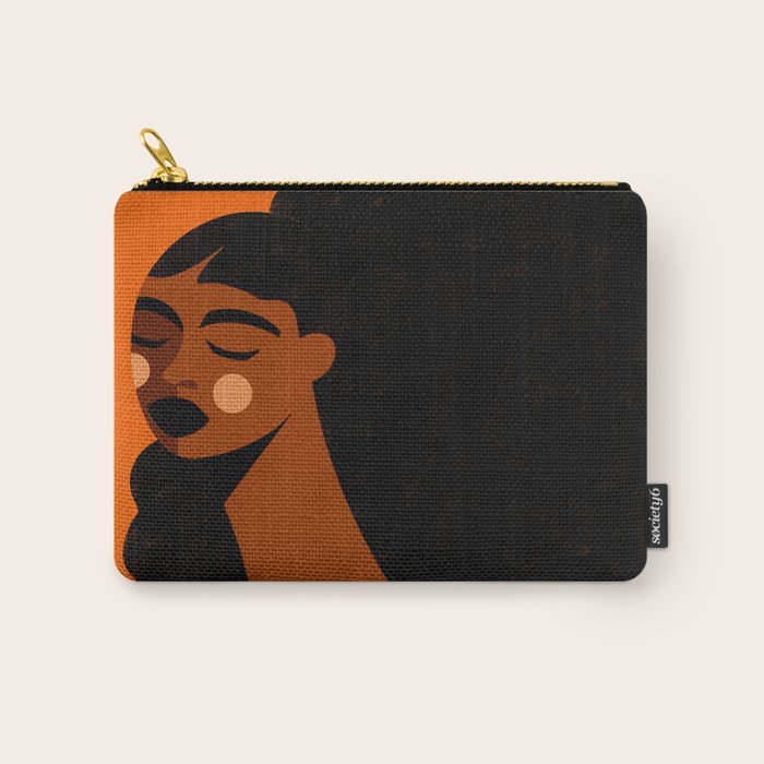 Portrait of Silent Strength Carry All Pouch Gallery Image 1