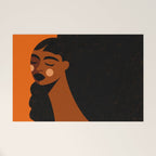 Portrait of Silent Strength Welcome Mat Gallery Image 1
