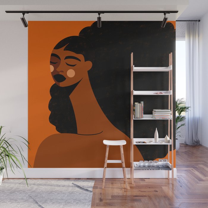 Portrait of Silent Strength Wall Mural Gallery Image 1