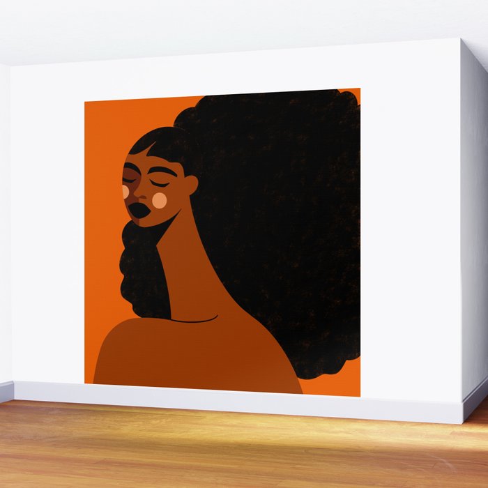 Portrait of Silent Strength Wall Mural Gallery Image 2