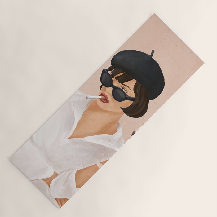 Glass of wine Yoga Mat Gallery Image 1