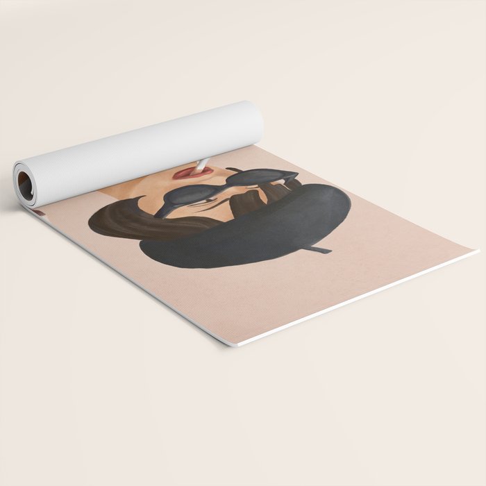 Glass of wine Yoga Mat Gallery Image 2