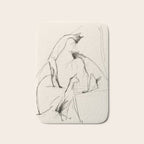 Modern Cat Sketch Bath Mat Gallery Image 1