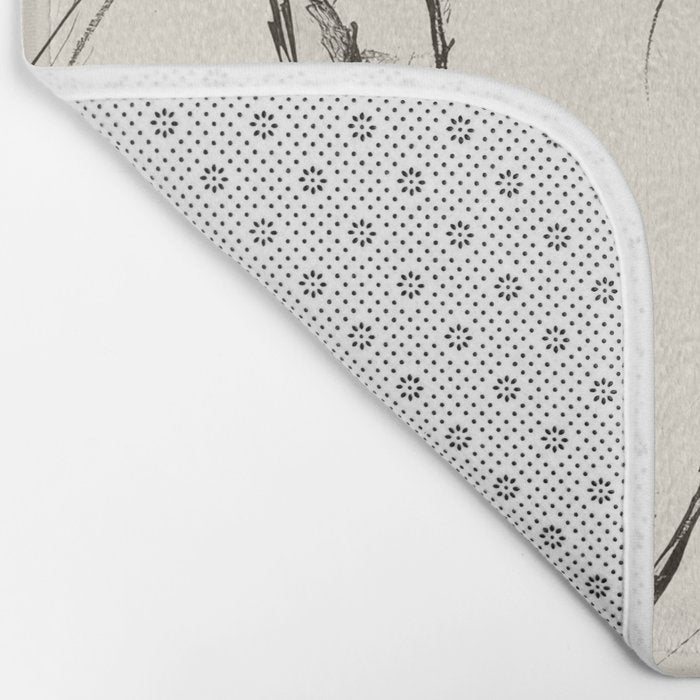 Modern Cat Sketch Bath Mat Gallery Image 2