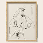 Modern Cat Sketch Serving Tray Gallery Image 1