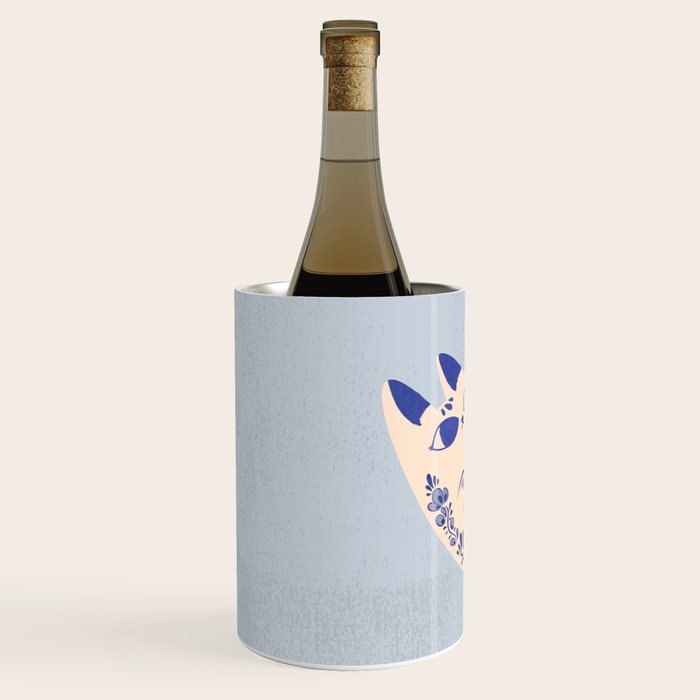 Purrcelin Cat Butt - Charming Delft Pottery Kitty Wine Chiller Gallery Image 2